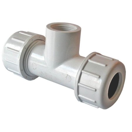 AMERICAN VALVE Tee Compression Pvc 1 Inch 162-105/P230 1